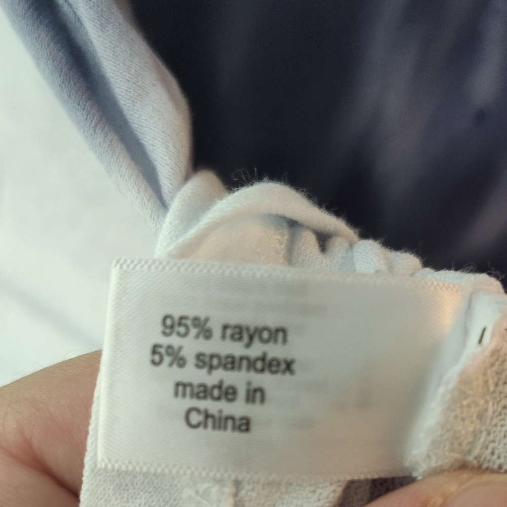 Lane Bryant Blue and White Sleeveless Relaxed Tank Top - Picture 10 of 10